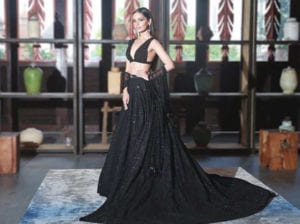 black lehenga